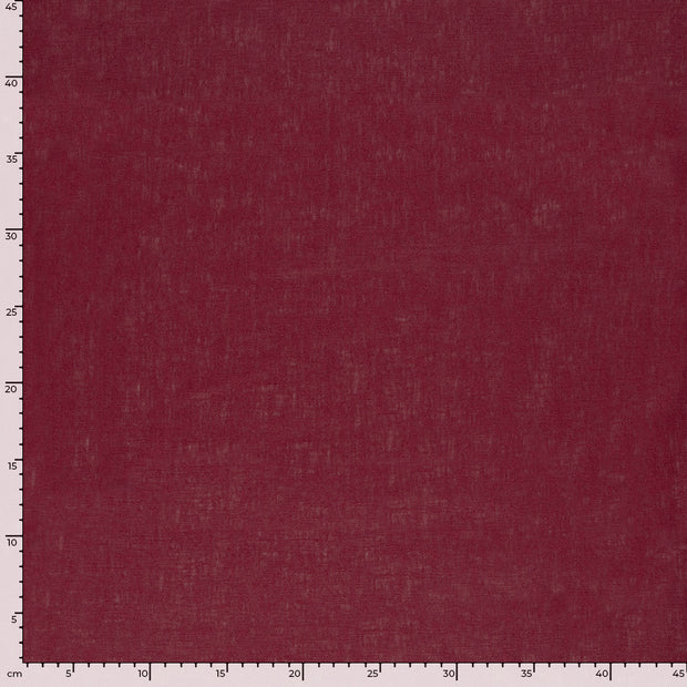 Woven Polyester fabric Unicolour Bordeaux