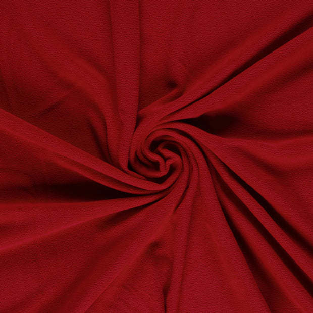 Fleece stof Rood 