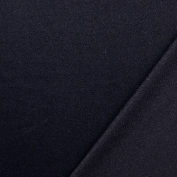 Wol Boucle stof Marine brushed 