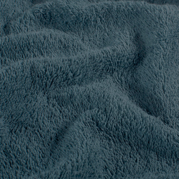 Terry Towelling fabric Unicolour Steel Blue