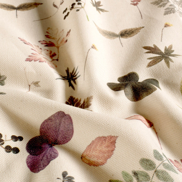 Panama stof Bladeren Beige