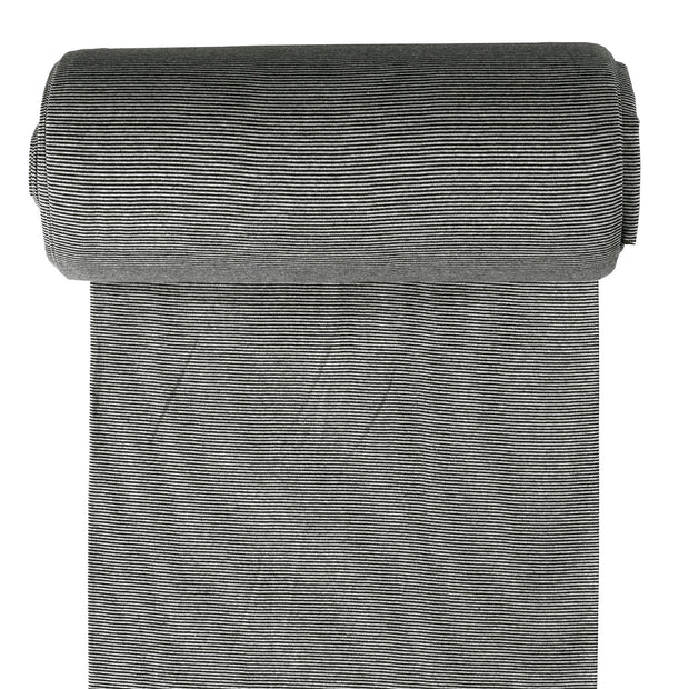 Cuff Material Yarn Dyed fabric Black matte 