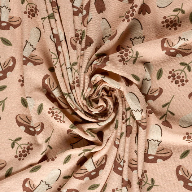 Terry Crêpe tissu Nude 
