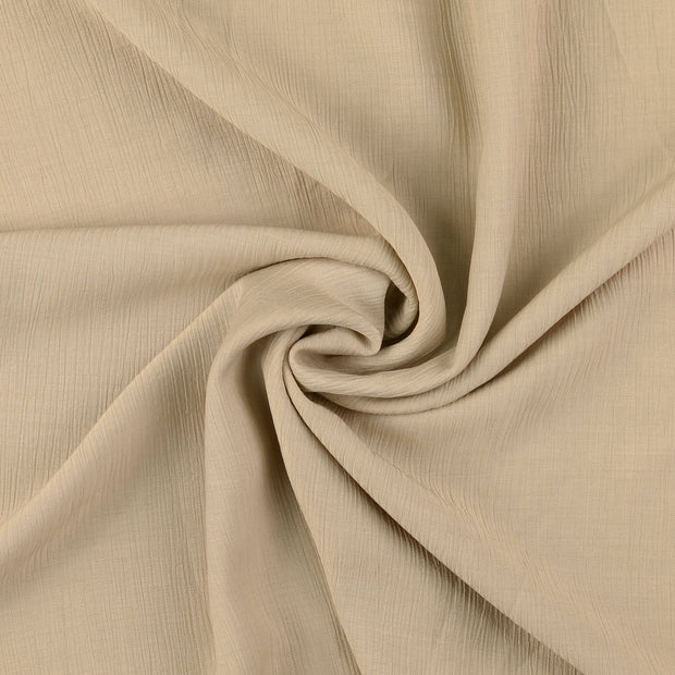 Viscose Poplin stof Beige 