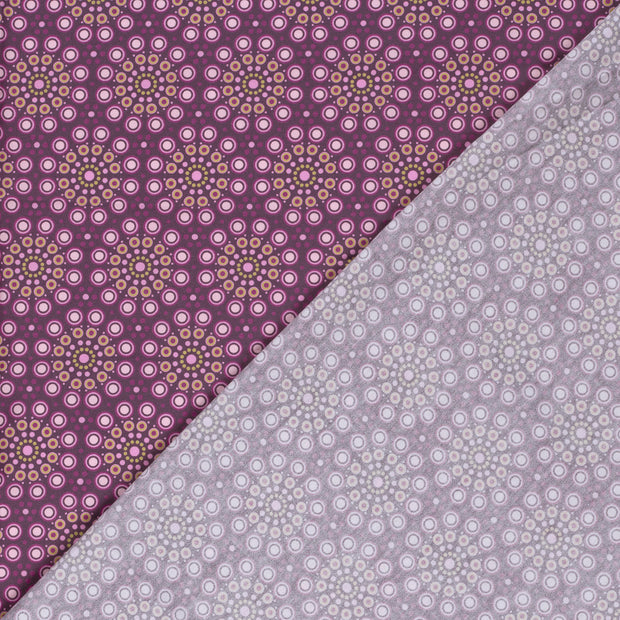 Popeline de Coton tissu fleurs imprimé numérique 