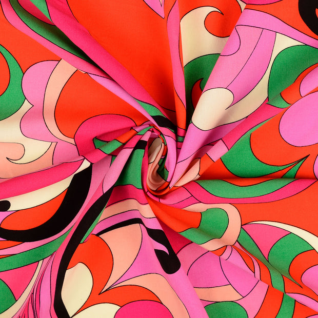 Viscose Poplin fabric Multicolor 