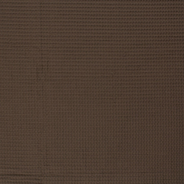 Waffle piqué fabric Brown matte 
