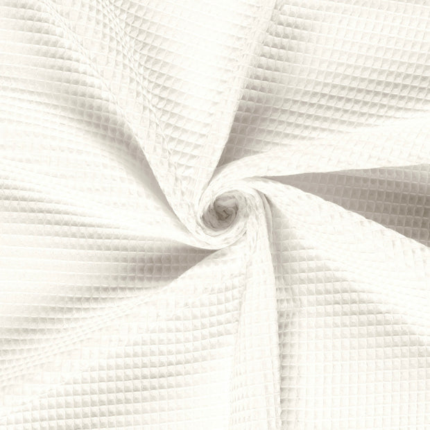 Waffle piqué fabric Off White 