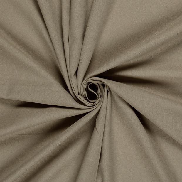 Woven Viscose Linen fabric Taupe Grey 