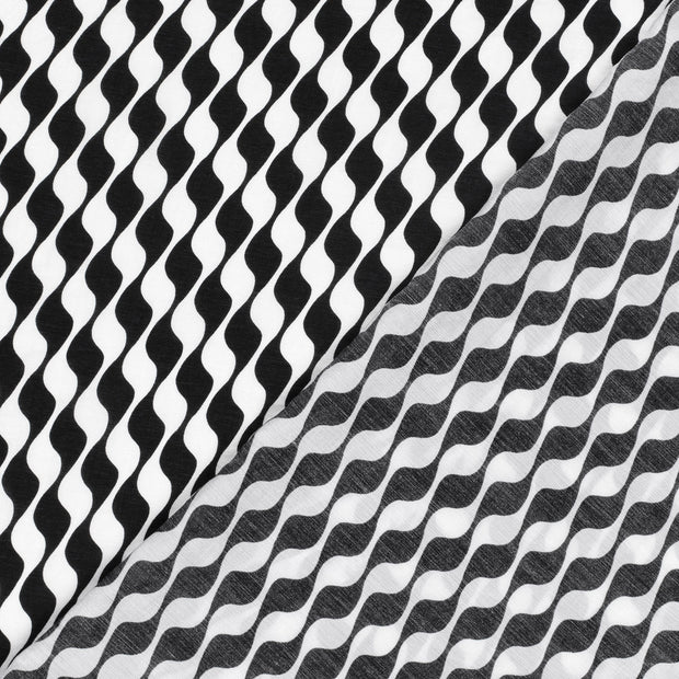 Viscose Nylon Twill stof Abstract bedrukt 