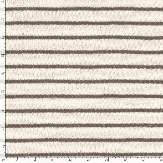 Jacquard tela Rayas Gris pardo