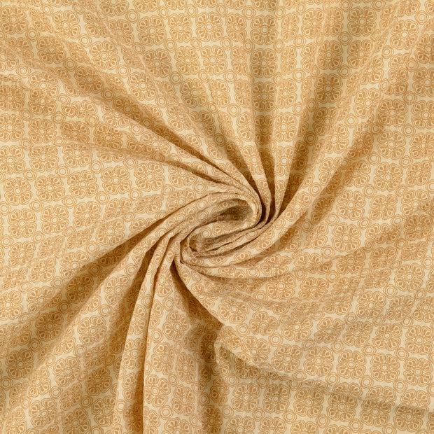 Seersucker fabrik Beige 