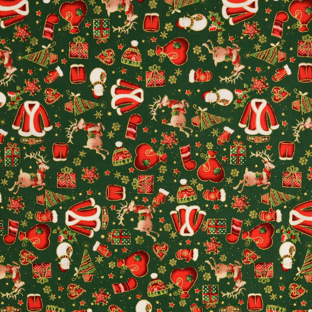  stof Kerstmis Donker groen