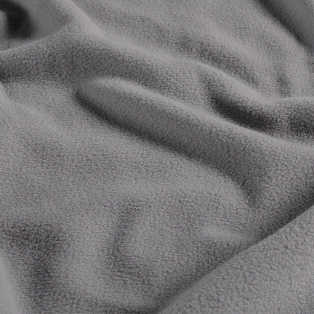 Fleece stof Effen Licht grijs