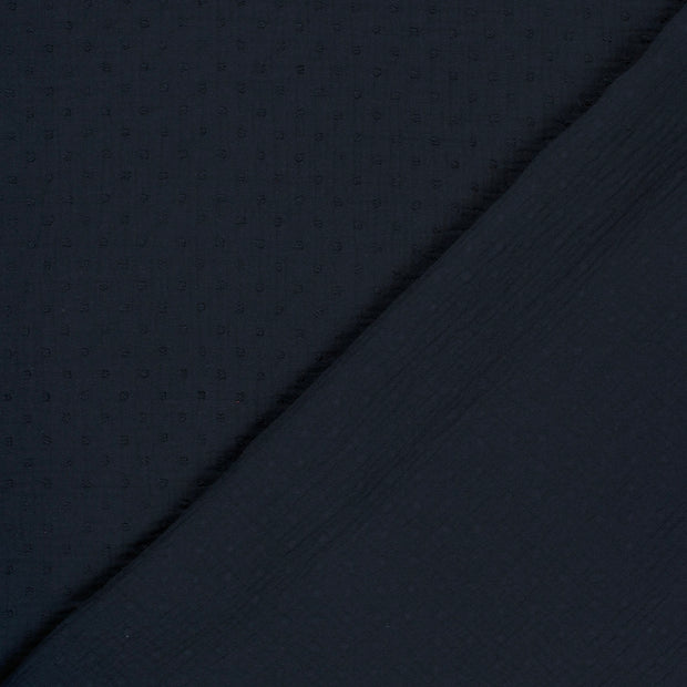 Muslin fabric Dots dobby 