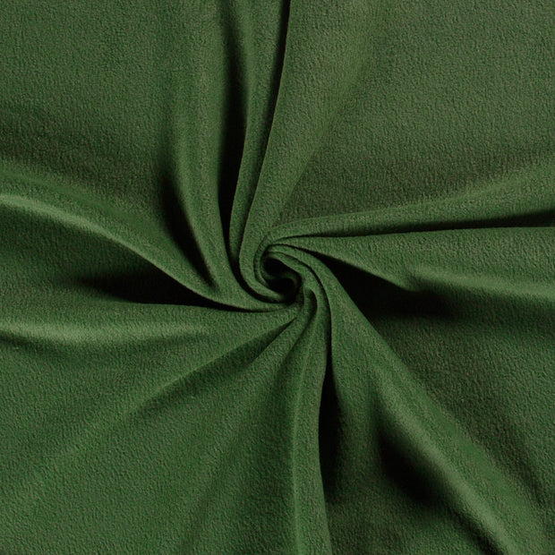 Polar Fleece fabric Olive Green brushed 