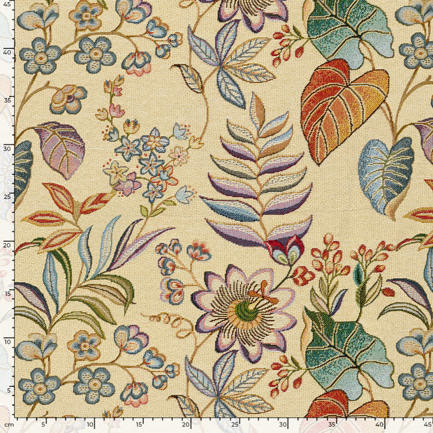 Gobelin stof Bloemen jacquard 