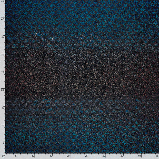 Lamé tela Sirena Negro