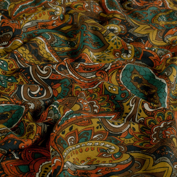 Viscose Vortex Jerséis tela Cachemira Índigo