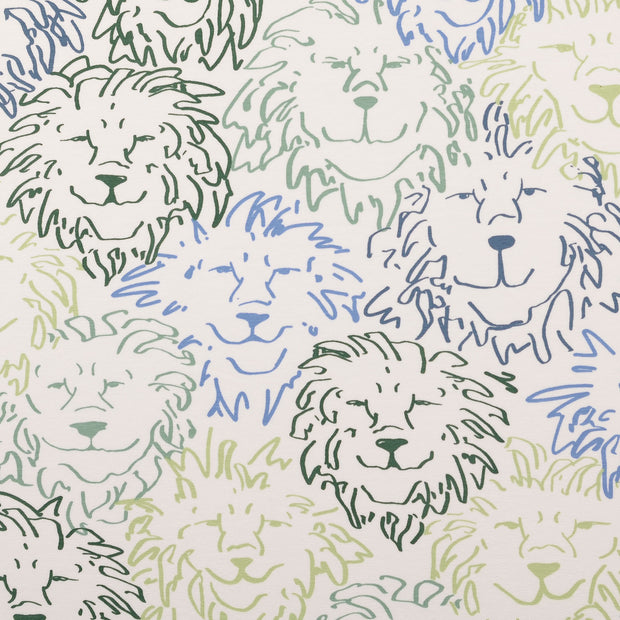 Jersey tissu animaux Vert