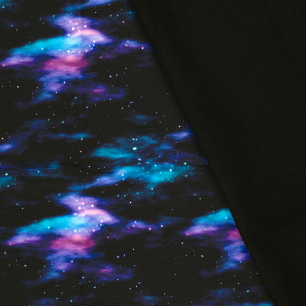 Softshell fabric Space Purple