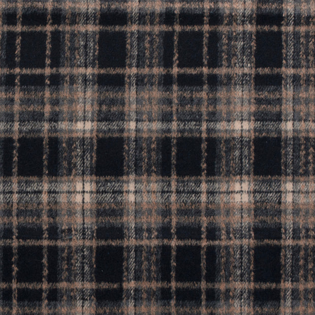 Jacquard fabric Checks Navy
