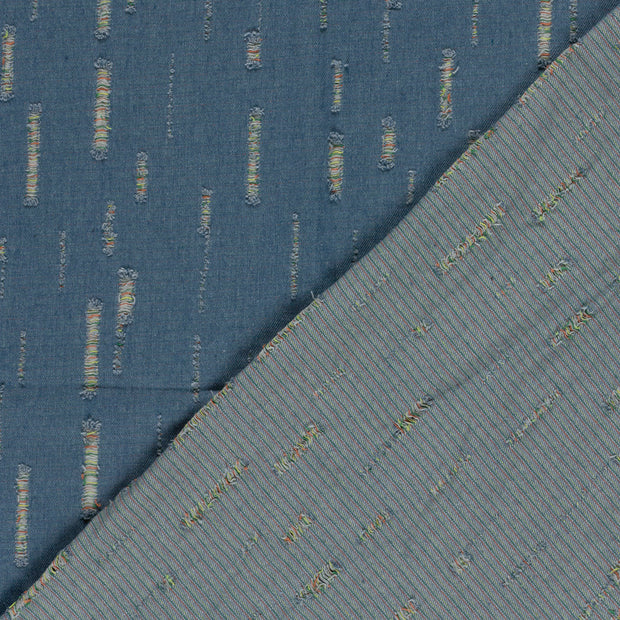 Denim fabric Unicolour pre-washed 