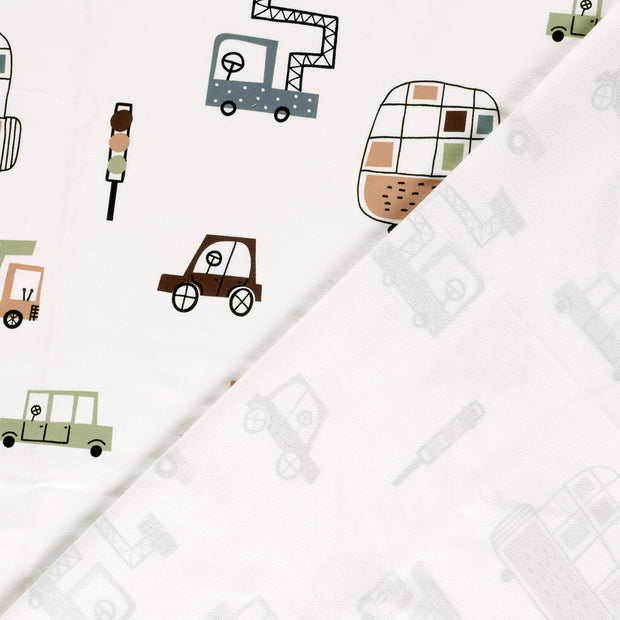 Felpa tela Coches estampado 