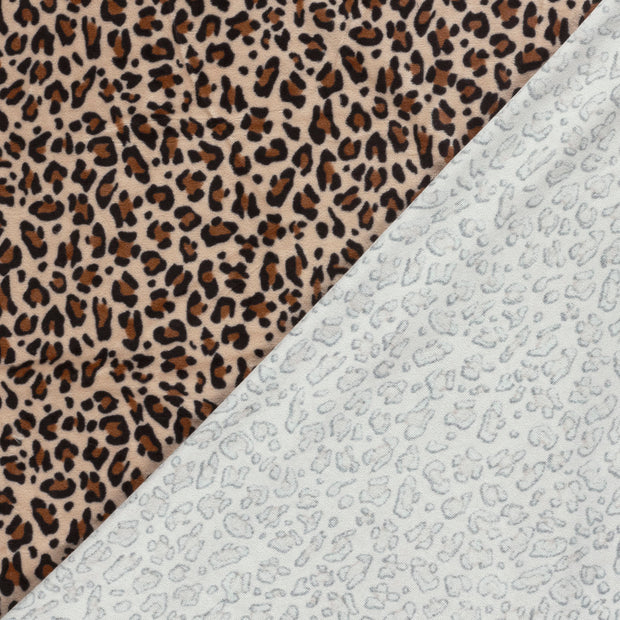 Nicky velours fabric Leopards 