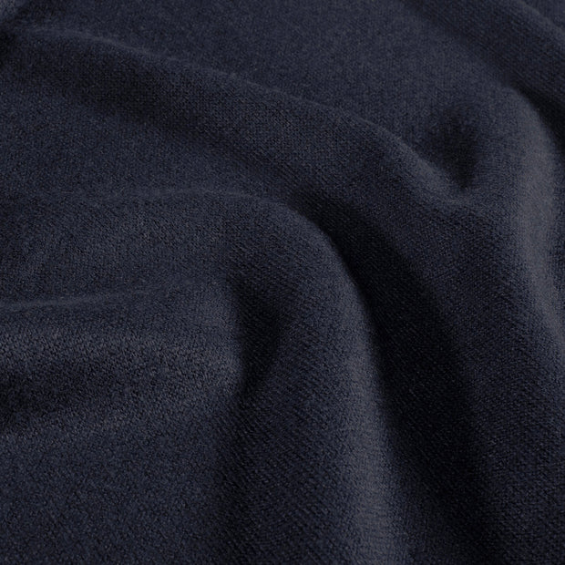 Heavy Knit fabric Melange Navy