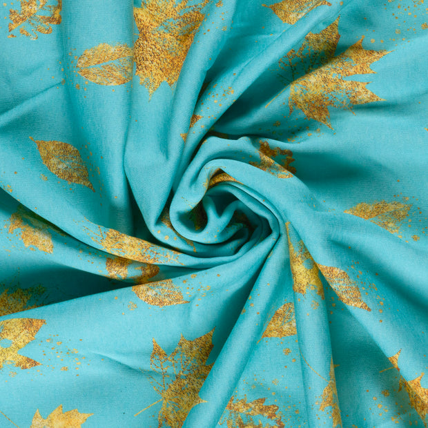 Jogging fabric Dark Mint digital printed 