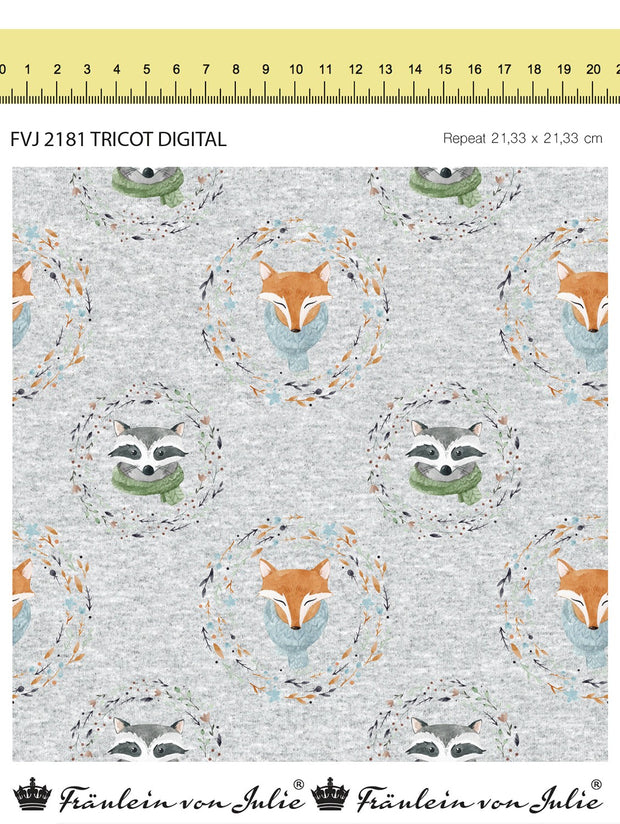 Cotton Jersey fabric Abstract 
