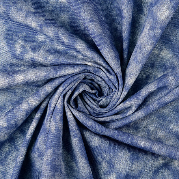 Denim fabric Indigo printed 