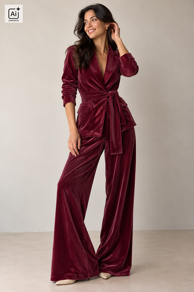 Supersoft Velvet fabric Unicolour Bordeaux