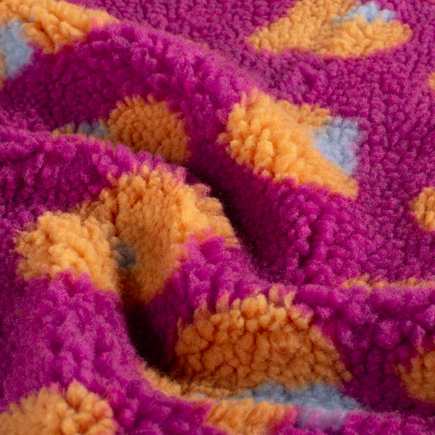 Sherpa Fleece tela Leopardos Fucsia