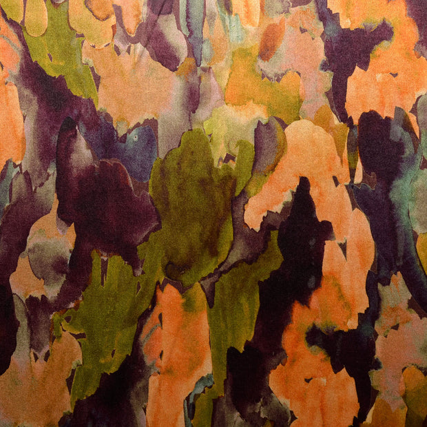 Velours fabrik Batik Mehrfarbig