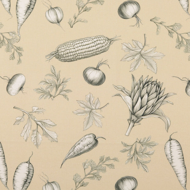 Cretonne stof Groentes Beige