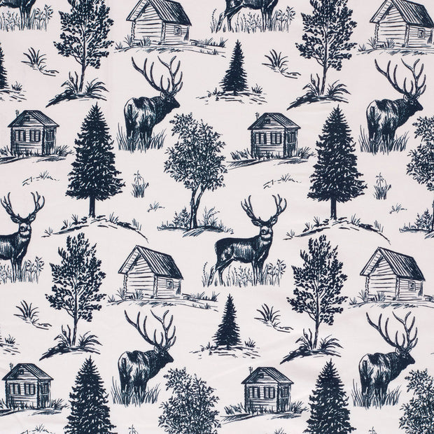 Jersey tissu Cobalt doux 