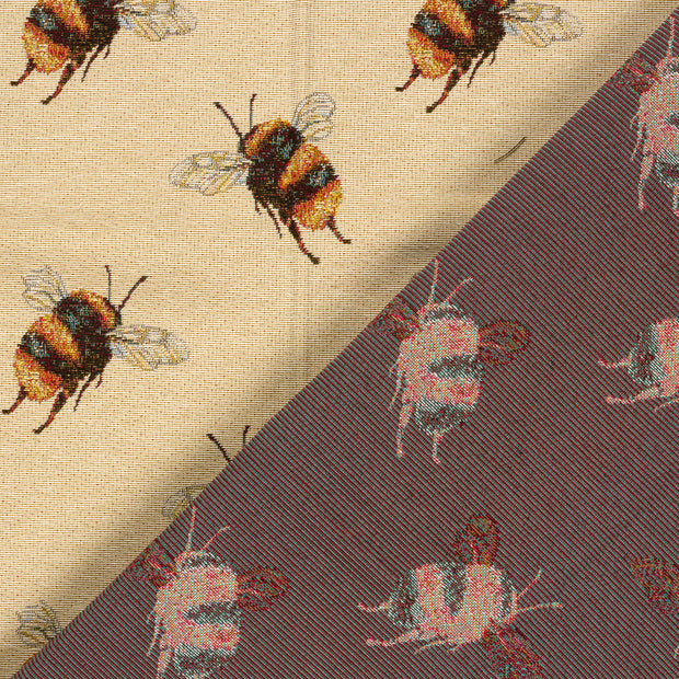 Gobelin tissu abeilles jacquard 