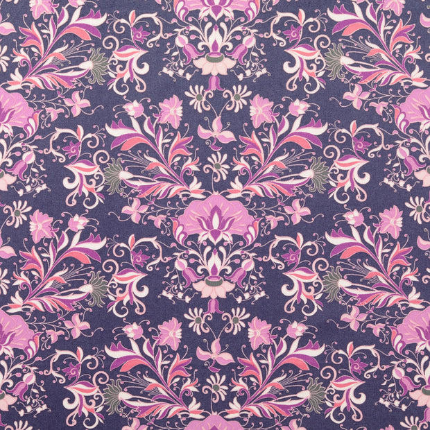 Cretona tela Flores Mauve