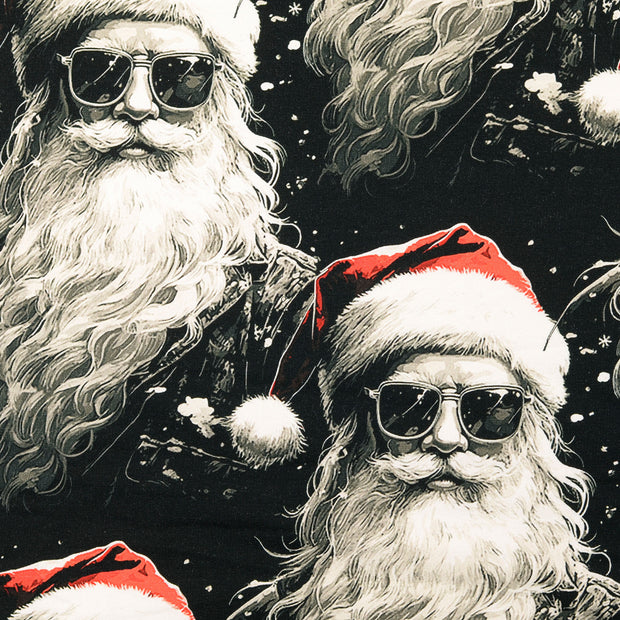 Jogging tissu Noël Noir