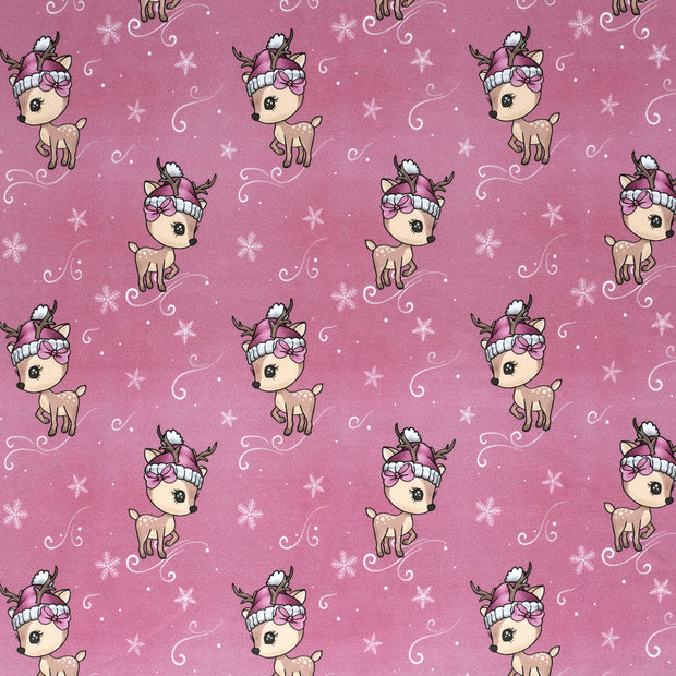 French Terry fabric Old Pink 