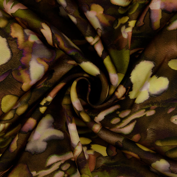 Viscose Satin fabric Brown 