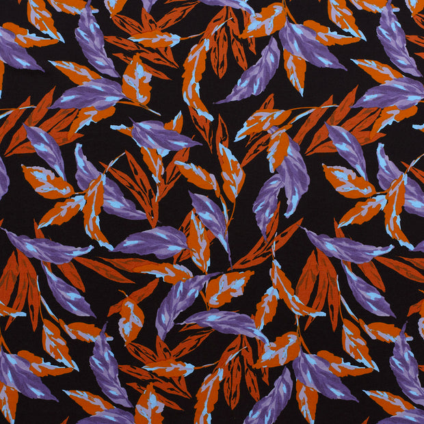 Punta di Roma fabric Black matte 