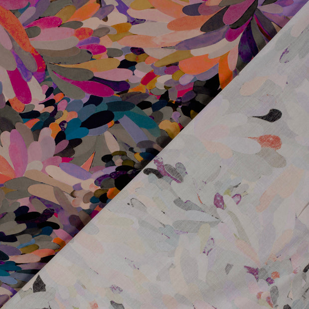 Viscose Poplin fabric Abstract printed 
