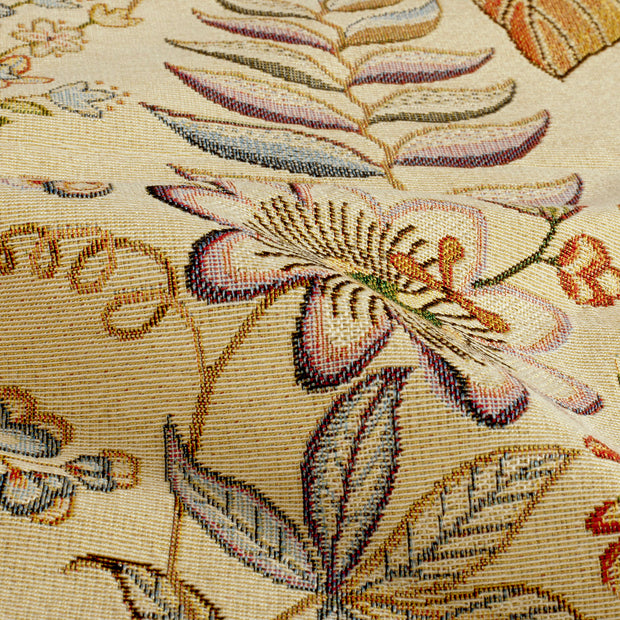 Gobelin stof Bloemen Beige
