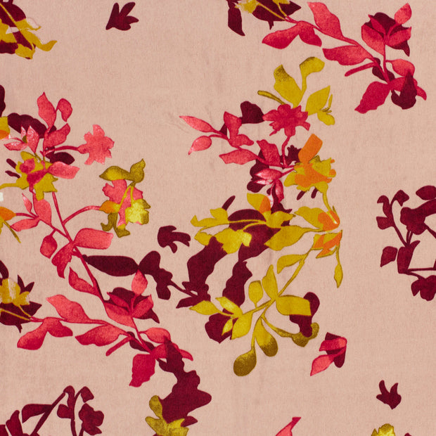 Satin Velvet tela Rosa antiguo 