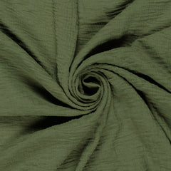 Polyester Webware Porös Uni Khaki-Grün
