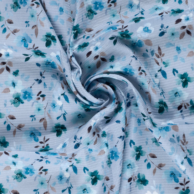 Wafel Piqué stof Babyblauw 