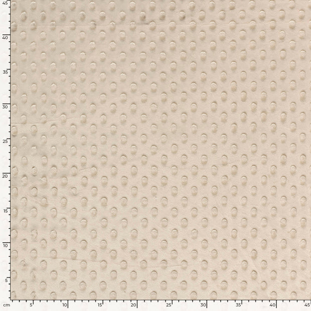 Minky fabrik Uni Beige